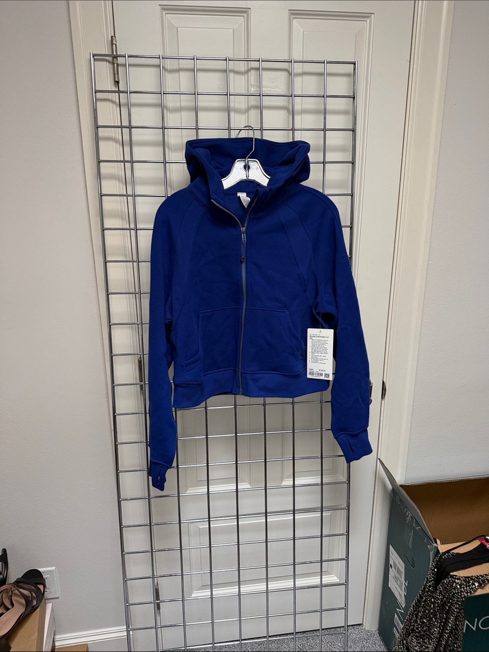 lululemon athletica Womens Royal Blue Hooded Zip Jacket